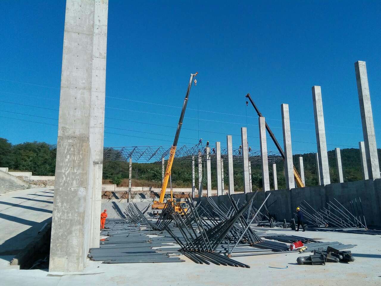 甘肃搅拌站网架